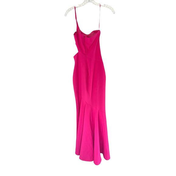 Likely Pink Sleeveless Prom Josephine One-Shoulder Formal Maxi Gown Size 0 - Picture 10 of 13
